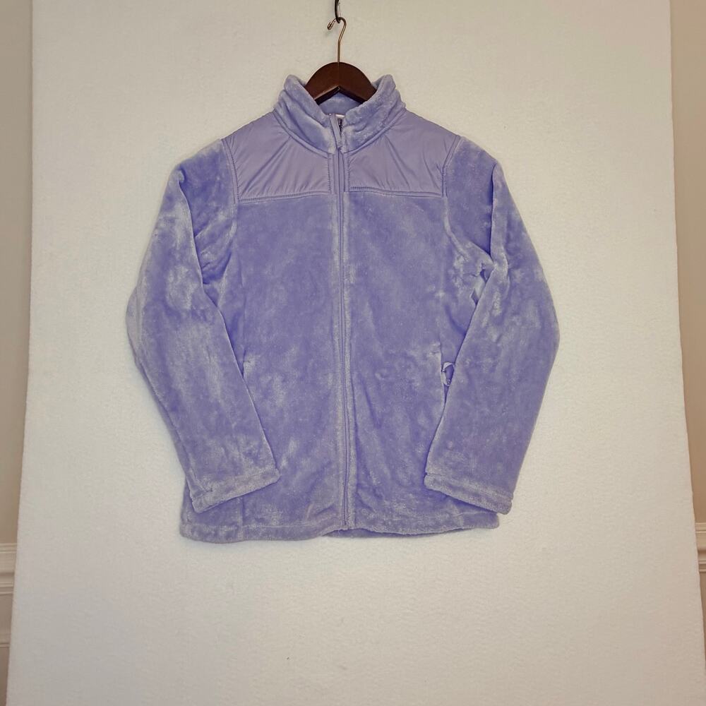 32 Degrees Heat Girls L 14/16 Lavender Plush Fleece Full Zip Jacket Fall